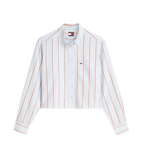 חולצה TOMMY JEANS מידות XS-XL לנשים בדוגמת פסים אנכיים