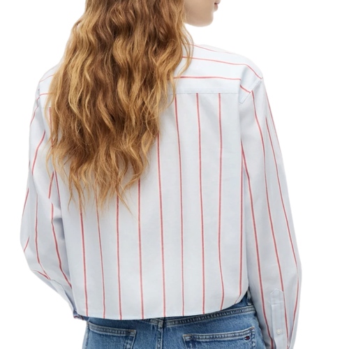 חולצה TOMMY JEANS מידות XS-XL לנשים בדוגמת פסים אנכיים