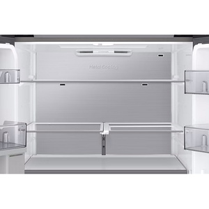 קרר 4 דלתות - 819 ליטר כולל התקן שבת מובנה מהדרין Samsung סמסונג BeSpoke RF88DB9623BK זכוכית שחורה