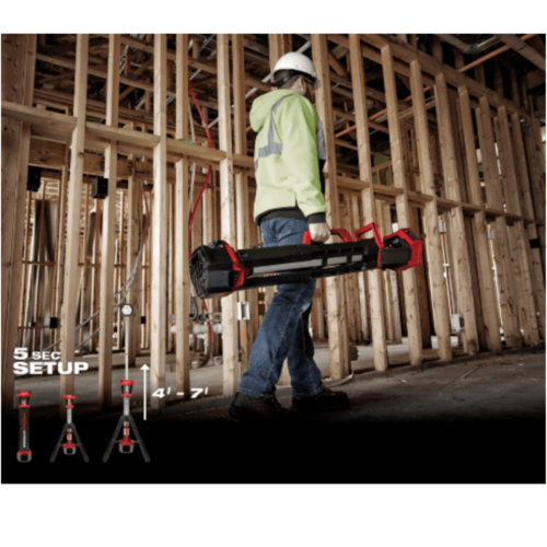 מגדל תאורה נטען Milwaukee M18 ROCKET 2131-20 Dual Power עד 2500 לומן גוף בלבד