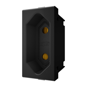 שקע דו פיני 1 מודול שחור LIPER SWITCH
