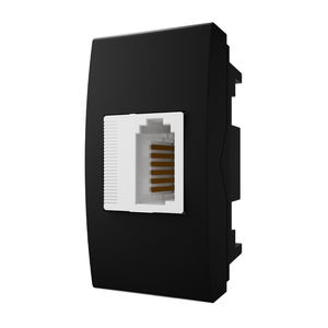 שקע טלפון ישראלי 1 מודול שחור LIPER SWITCH
