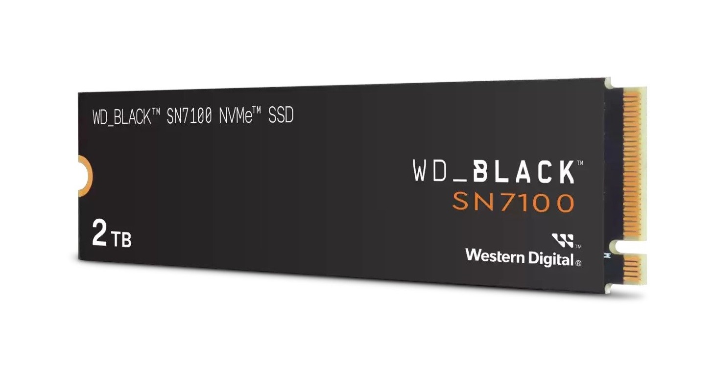 כונן SSD פנימי לגיימינג Western Digital WD_BLACK SN7100 2TB NVMe M.2 PCIe Gen4 WDS200T4X0E למחשב