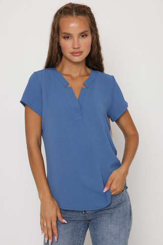 חולצת לינוי כחול ג'ינס