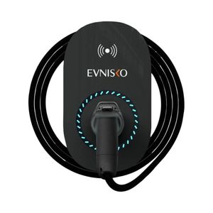 עמדת טעינה לרכב כבל 5 מ' TPU TYPE2 ניסקו EV Nisko HOME4 7/11/22kW 