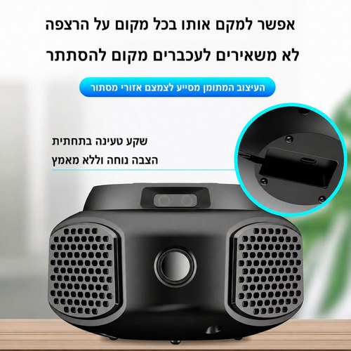 מרחיק עכברים וחולדות אולטרה סוני 360°