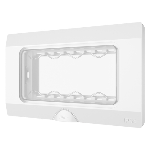מסגרת מוגנת מים לבנה 4 מודול LIPER SWITCH
