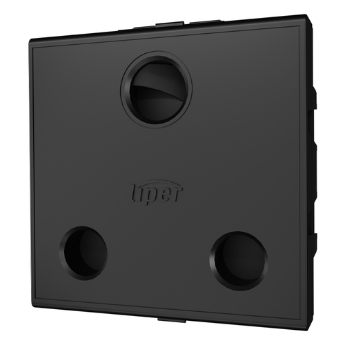 שקע כח פריטי 2 מודול שחור LIPER SWITCH