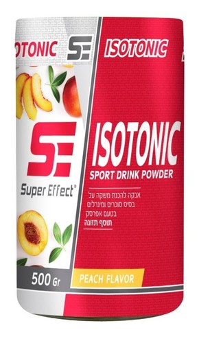 משקה איזוטוני סופר אפקט בטעם אפרסק – Super Effect Isotonic (500 גרם) ובקבוק מתנה