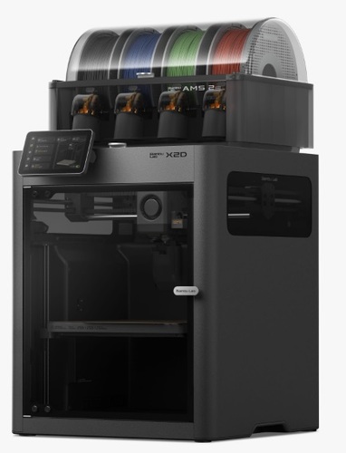 מדפסת תלת מימד Bambu Lab X2D Combo AMS 2 Pro מבט קדמי