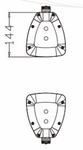 רמקול עמוד 2×4 אינץ' 2×4