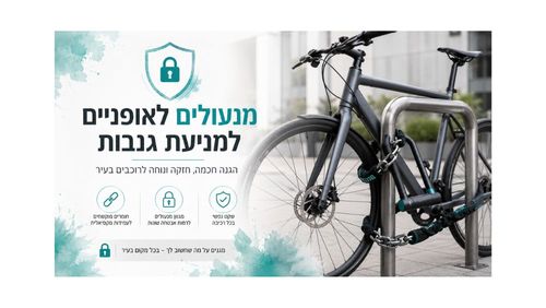 מנעולים לאופנועים ואופניים ומניעת גניבות 
