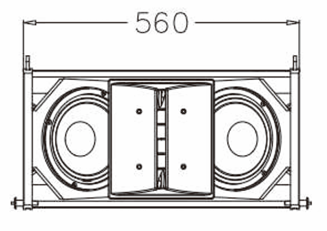 רמקול ליין-אריי 3-דרכים 2×8 אינץ' DLA408
