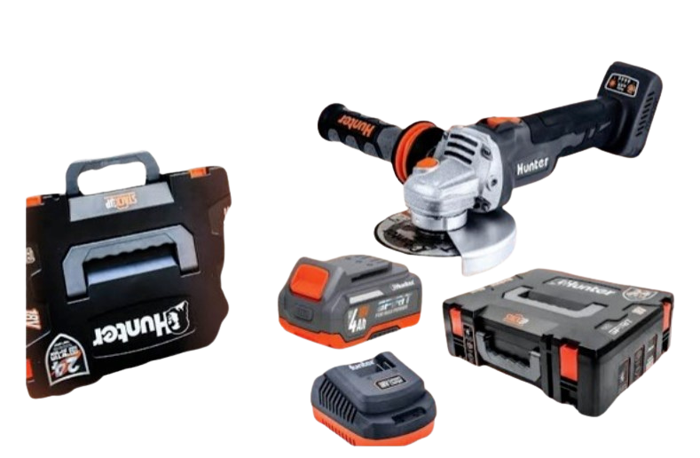 משחזת זוית נטענת "18V 5 + סוללה 4.0AH 102705-023