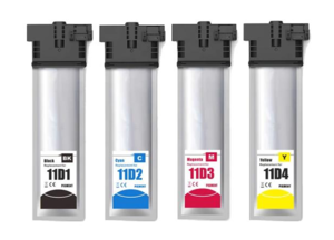 סט דיו תואם 4 מיכלים EPSON C5890 C5390 T11D1 T11D2 T11D3 T11D4