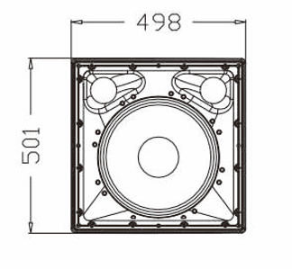 סאבוופר התקנה עמיד למים 15 אינץ' LT115BH