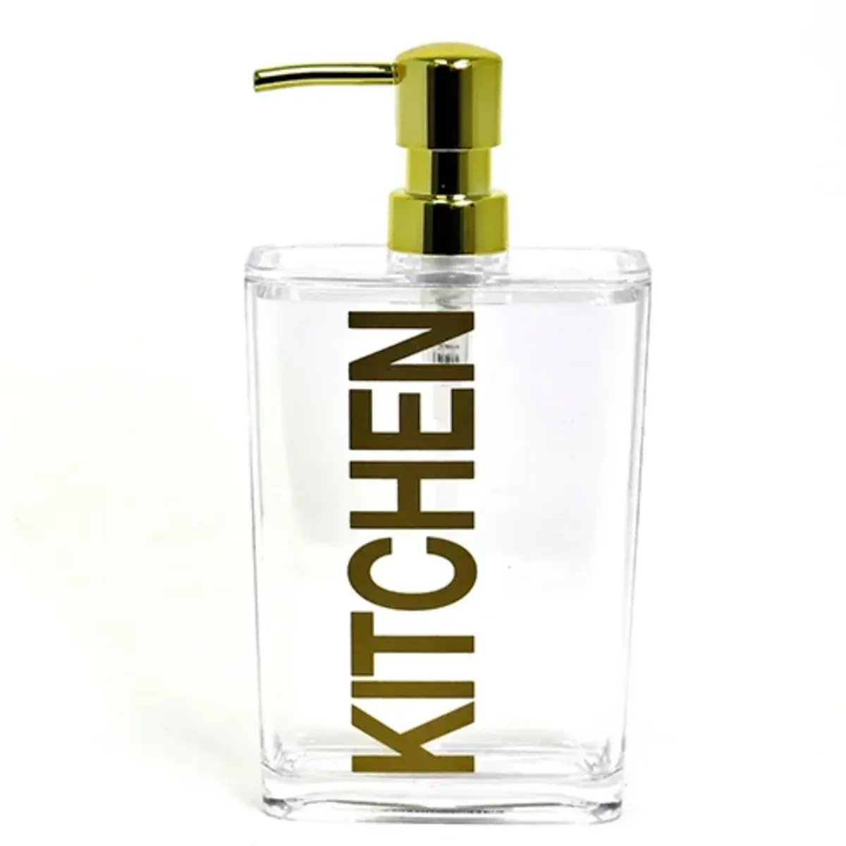 דיספנסר סבון כלים מלבני KITCHEN זהב