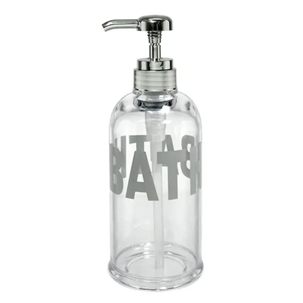 דיספנסר סבון עגול גדול BATH כסף
