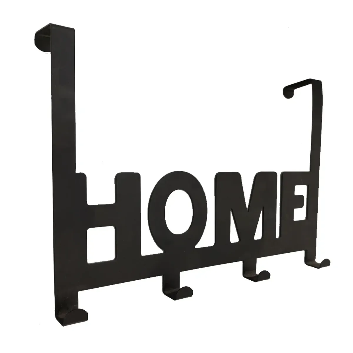 קולב על דלת רחבה שחור מט דגם Home