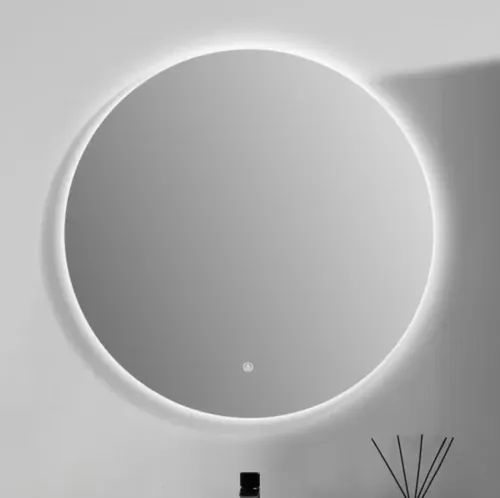 מראת LED חכמה עם רמקול Bluetooth ומפשיר אדים – יוקרה וטכנולוגיה אצלך באמבטיה ! מתוך קולקציית מראות קיר (מבט קדמי) - מתאים לשדרוג מראה האמבטיה בקל