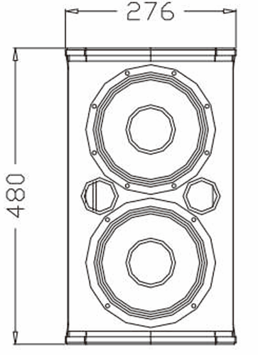 רמקול סדרת S 2×8 אינץ' 2×8