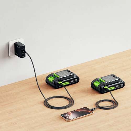 סוללה נטענת 24 וולט 6 אמפר עם (USB-C) - Greenworks BA2460CA1 POWERALL
