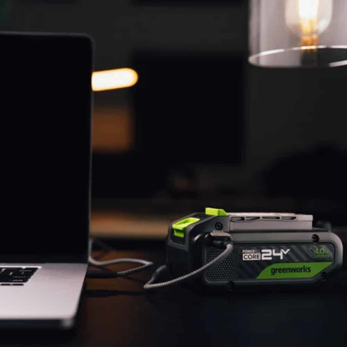 סוללה נטענת 24 וולט 6 אמפר עם (USB-C) - Greenworks BA2460CA1 POWERALL