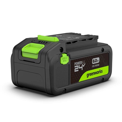סוללה נטענת 24 וולט 6 אמפר עם (USB-C) - Greenworks BA2460CA1 POWERALL
