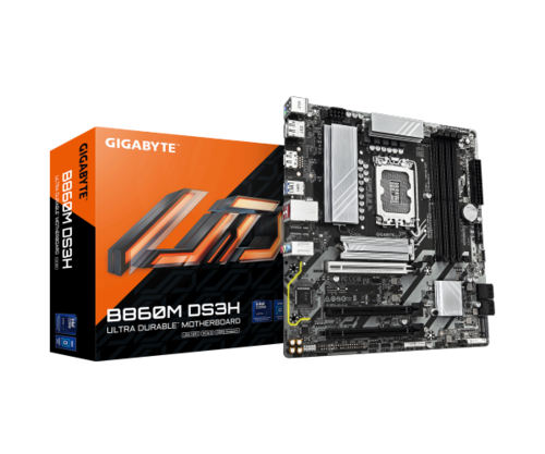 לוח אם | GIGABYTE B860M DS3H 2.2 | Micro-ATX | DDR5 | LGA1851 2.5GbE Lan