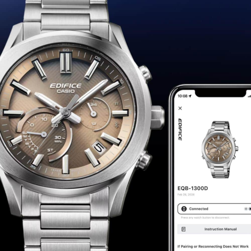CASIO EQB-1300D-5A אדיפיס סולארי בלוטוס זכוכית ספיר