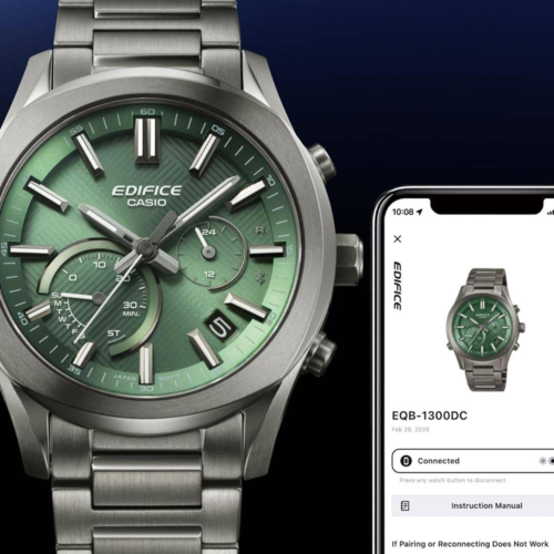 CASIO EQB-1300DC-3A אדיפיס סולארי בלוטוס זכוכית ספיר