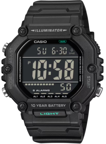 CASIO AE-1600HX-1B תצוגה גדולה 10 שנים סוללה