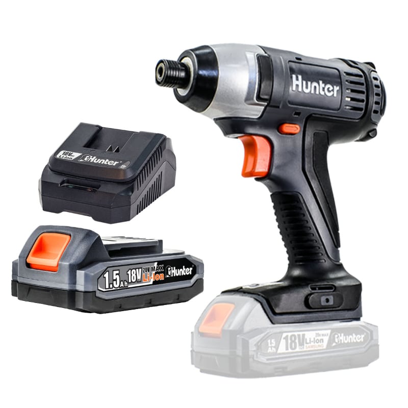 מברגת אימפקט בארשלס 18V + סוללה 1.5AH 100312-013