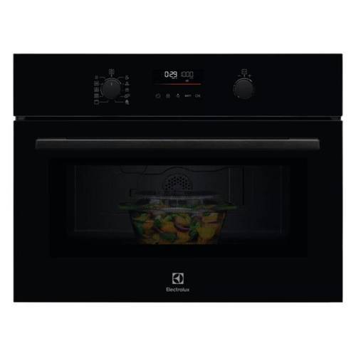 מיקרוגל בנוי משולב גריל 46 ליטר Electrolux ECK5401K Borderless Design זכוכית שחורה אלקטרולוקס