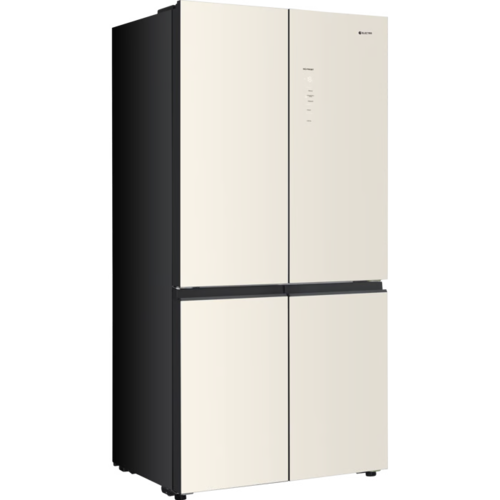 מקרר 4 דלתות מקפיא תחתון 600 ליטר Electra EL685GBG – גימור זכוכית בז' - צומת רוחב: 91 ס