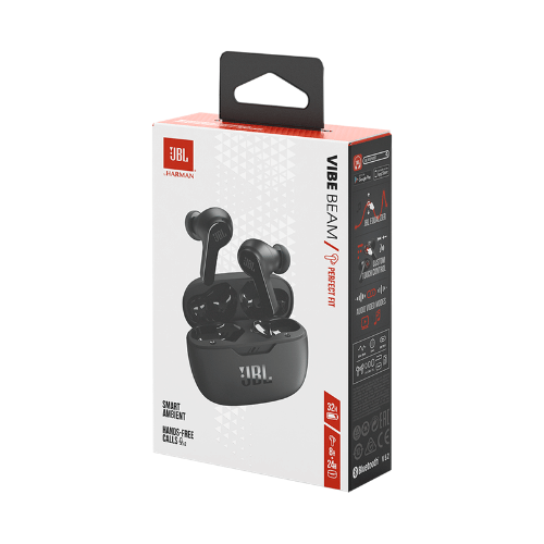אוזניות אלחוטיות צבע שחור JBL Vibe Beam TWS