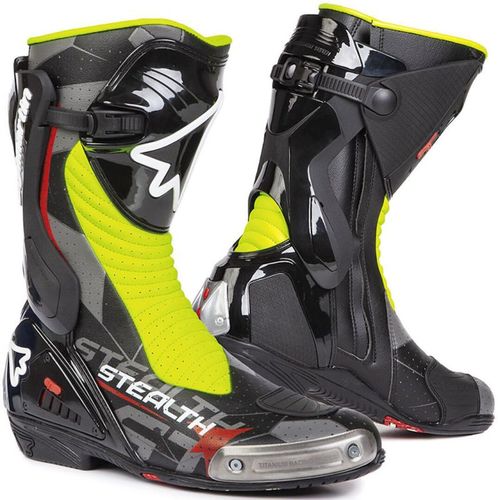 מגפי רכיבה סטילמרטין שח/אפ/צה - STYLMARTIN STEALTH EVO AIR