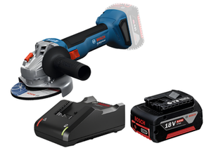 משחזת זווית נטענת 18V | כולל סוללה 4Ah ומטען – GWS 18V-8 – Bosch Professional