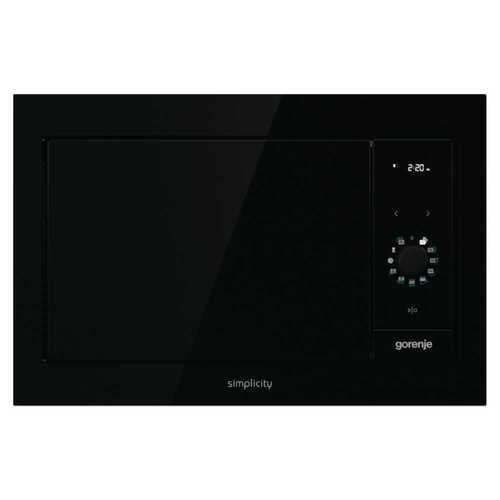 מיקרוגל בנוי 23 ליטר Gorenje BM235G1SYB זכוכית שחורה גורניה
