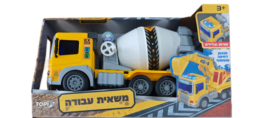 משאית מנוף מחפר אינטראקטיבית עם מנגנון דחיפה