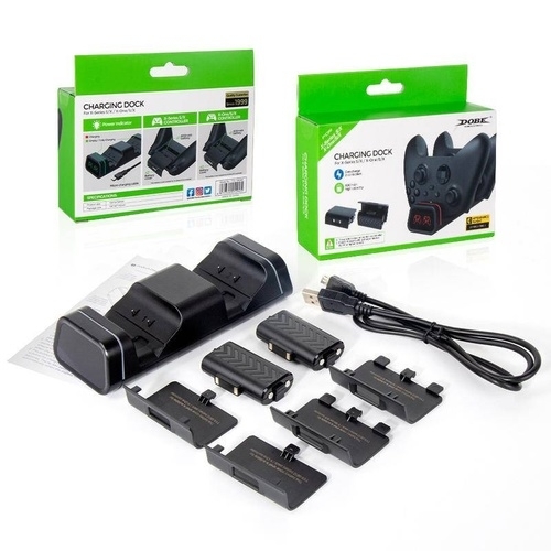 DOBE XBOX SERIES ONE DUAL CHARGING STATION + 2 BATTERIES