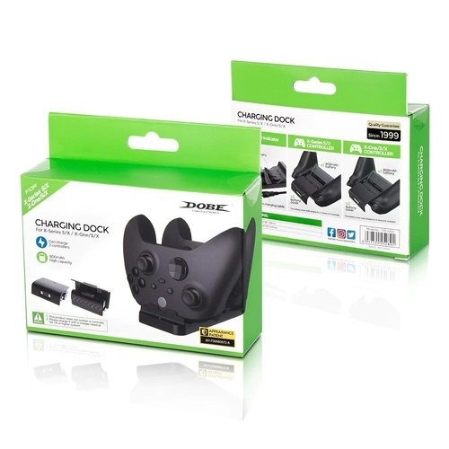DOBE XBOX SERIES ONE DUAL CHARGING STATION + 2 BATTERIES