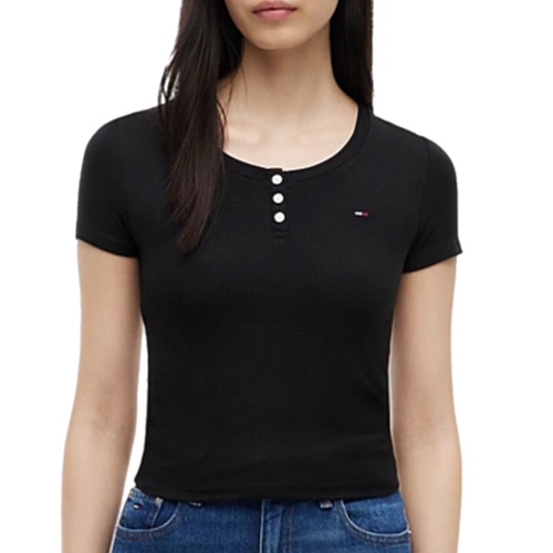 חולצה TOMMY JEANS מידות XS-XL לנשים בגוון שחור
