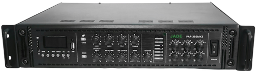 מגבר+שנאי , 6 כניסות , 6 אזורים , נגן 180W RMS ,USB/SD 
