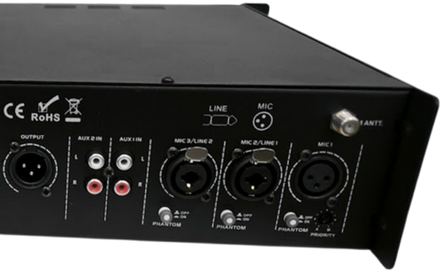 מגבר+שנאי , 6 כניסות , 6 אזורים , נגן 180W RMS ,USB/SD 