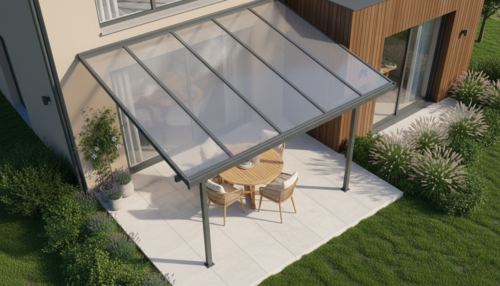 פרגולה אלומיניום דגם Garden Top - Bruce A