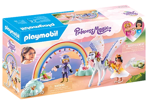 משחק פליימוביל פגסוס עם קשת בענן לגילאי 4+