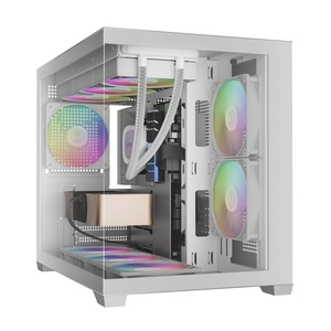 מארז מחשב לבן | GAMDIAS AURA GC10M V2 ARGB WH