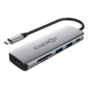 מתאם ENERGY 6 IN 1 USB C HUB