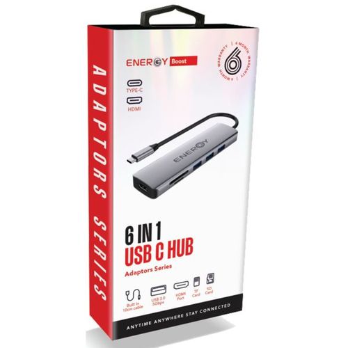 מתאם USB C Hub – 6 In 1